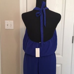 Gianna Choker Cobalt Blue Jumpsuit